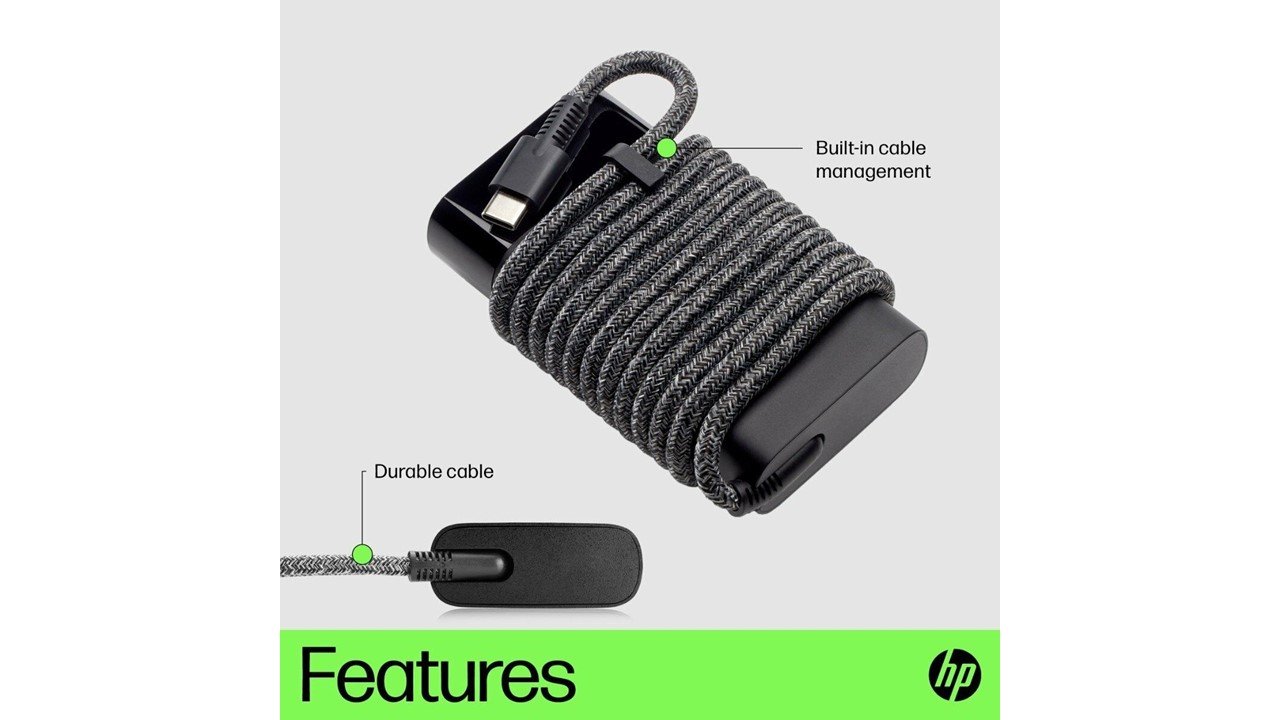 HP USB-C 65W Laptop Charger